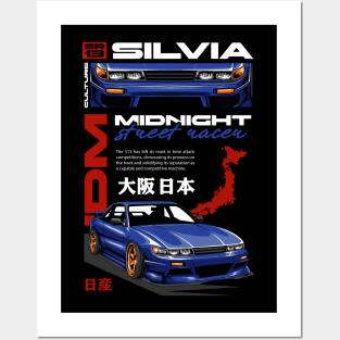 Silvia SR13 Midnight Street Racer Posters and Art